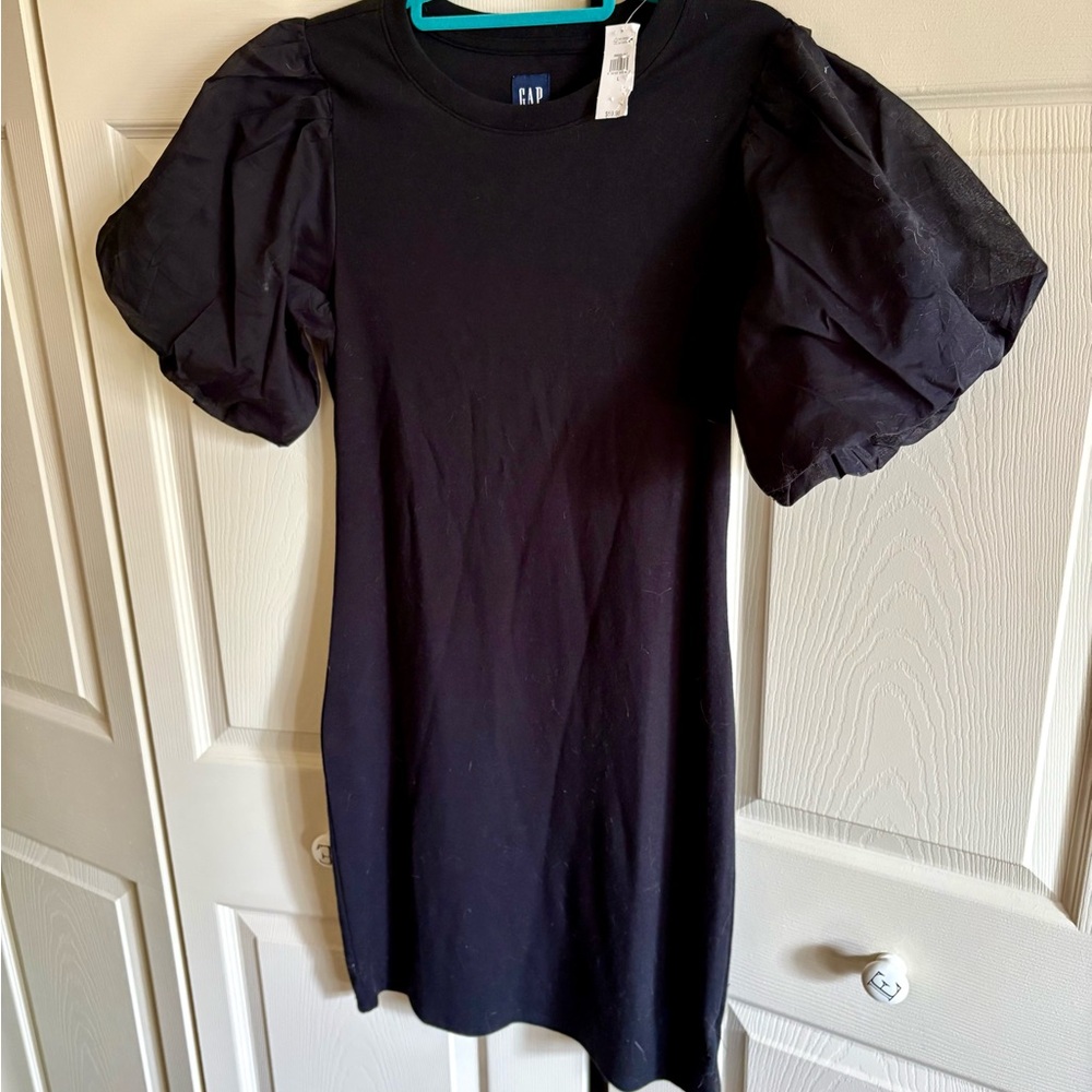 3 FOR $50: GAP Classic Black Puff Sleeve Dress